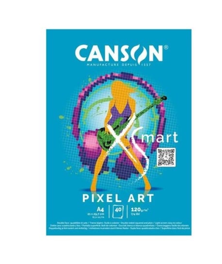 Blok rysunkowy A4 50k 120g XSmart Pixel  Art Canson Inna marka