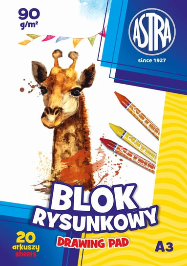 Blok rysunkowy ASTRAPAP A3 100g 20 ark Astra