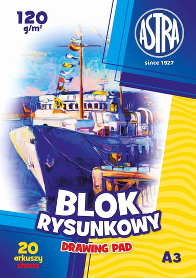 Blok rysunkowy ASTRAPAP  A3 120g Astra