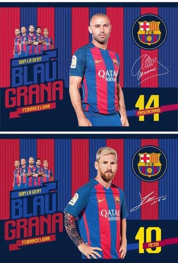 Blok rysunkowy biały, format A4, FC Barcelona, 10 sztuk Astra