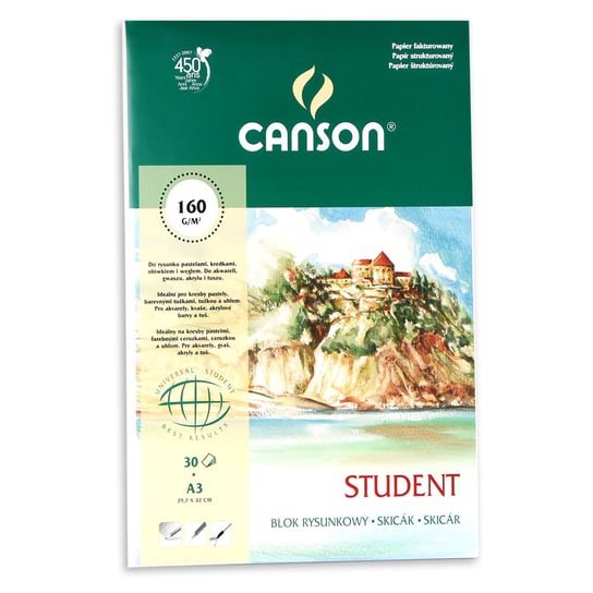 Blok rysunkowy Canson, fakturowany, A3 Canson
