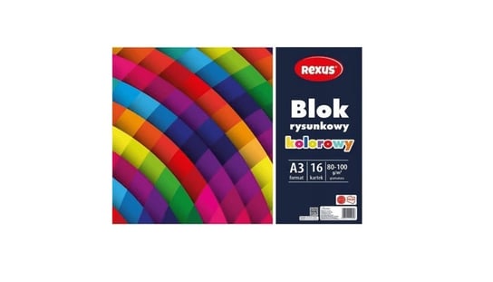 Blok Rysunkowy Kolorowy A3 16 Kartek 80-100 G/M2 Blok Szkolny Rexus Blok Dla Dzieci Beniamin REXUS