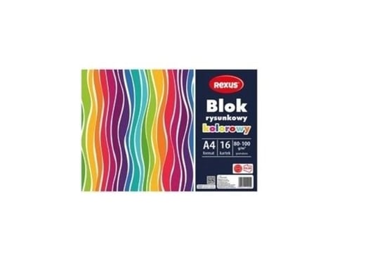 Blok Rysunkowy Kolorowy A4 16 Kartek 80-100 G/M2 Blok Szkolny Rexus Blok Dla Dzieci Beniamin REXUS