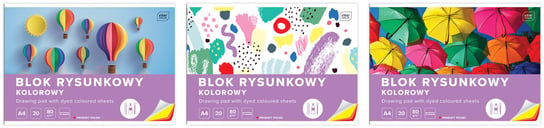 Blok Rysunkowy Kolorowy A4 20K. Interdruk Barwiony W Masie Interdruk Interdruk