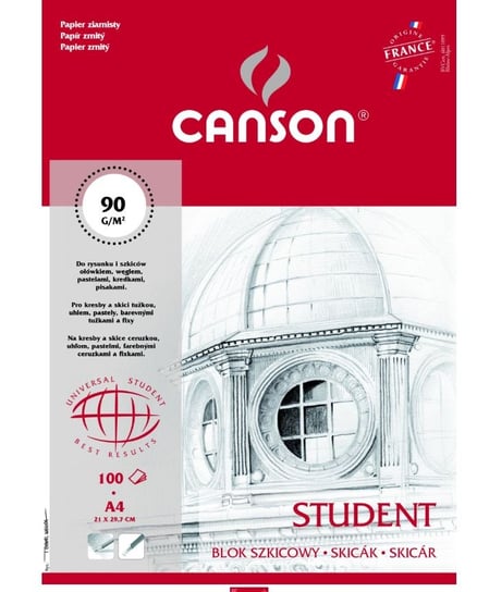 Blok szkicowy, A4, 100 arkuszy, Canson Canson