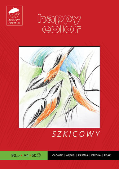 Blok szkicowy, A4, Młody Artysta Happy Color