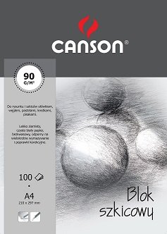 Blok szkicowy Canson, A4 100 kartek Canson