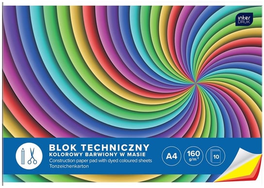 Blok Techniczny A4 Kolorowy Interdruk Inna marka