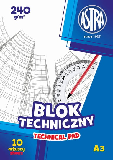 Blok techniczny ASTRAPAP A3 240g Astra