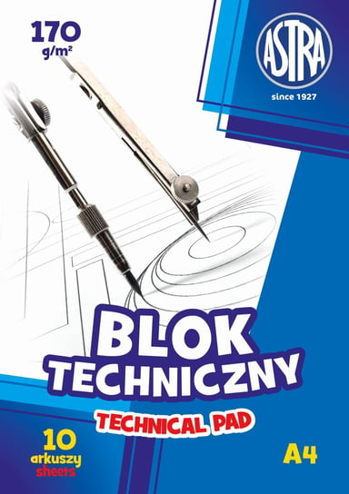 Blok techniczny ASTRAPAP A4 170g Astra
