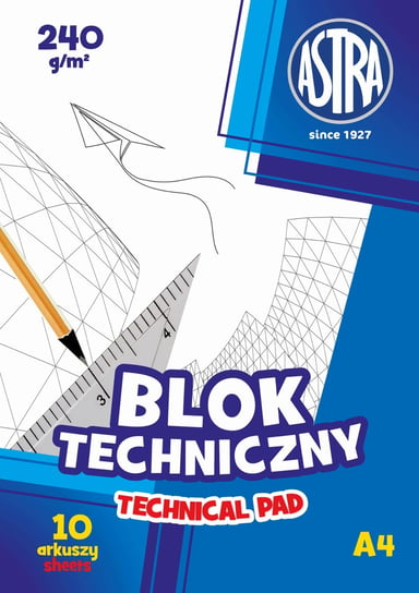 Blok techniczny ASTRAPAP A4 240g Astra