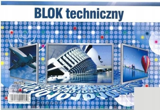 Blok Techniczny Biały Szkolny A4 10 Kartek BTS