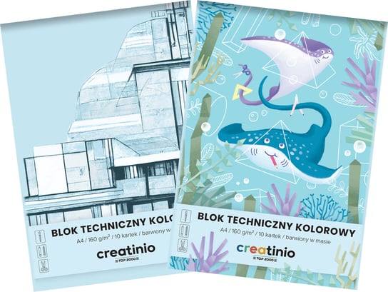 Blok techniczny Creatinio A4 10 kartek kolorowy Top 2000