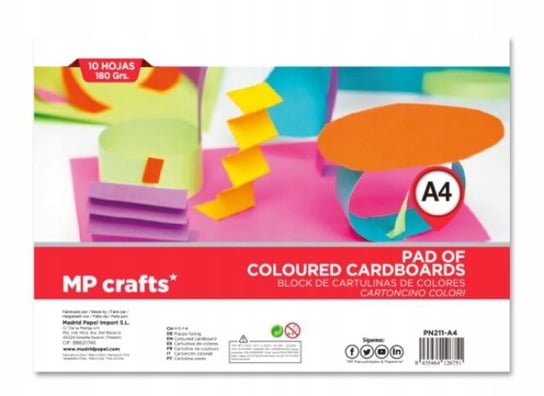 Blok Techniczny Kolorowy A4 10 Kartek Mp MP Colors