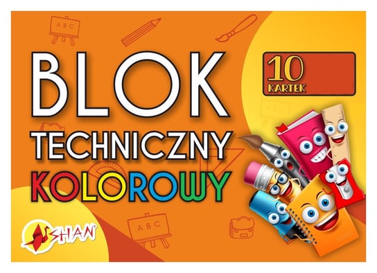 Blok Techniczny Kolorowy A4 Shan