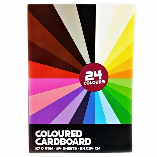 Blok techniczny papier kolorowy 24 arkusze DUŻY Inna marka