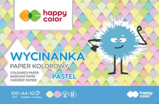 Blok Wycinanka Pastel, A4, 10 arkuszy, Happy Color Happy Color