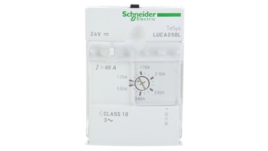 Blok wyzwalacza 3-biegunowy ochrona silnika 1,25-5A 24V DC LUCA05BL Schneider Electric