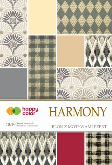 Blok z motywami Harmony, A4, 200 g Happy Color