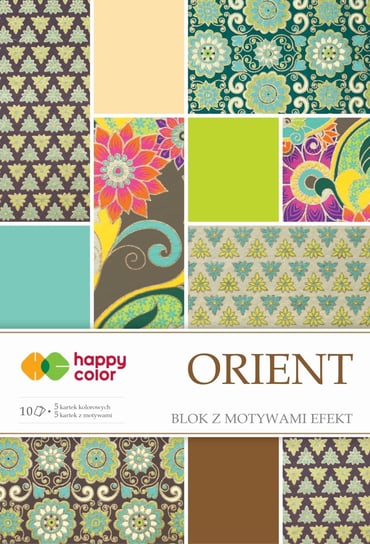 Blok z motywami Orient, A4, 200 g Happy Color