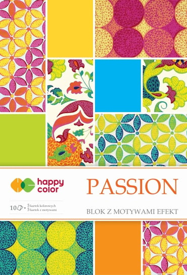 Blok z motywami Passion, A4, 200 g Happy Color