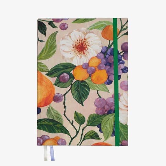 Blooming Orchard - notatnik A5, bullet journal, planer w kropki, notes twarda oprawa, biały papier 150g/m2 Devangari