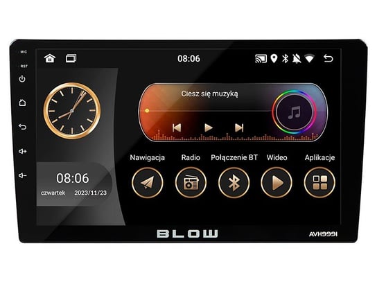 Blow, Radio Avh-9991 1din 9" Android/wifi/gps/ Carp Blow