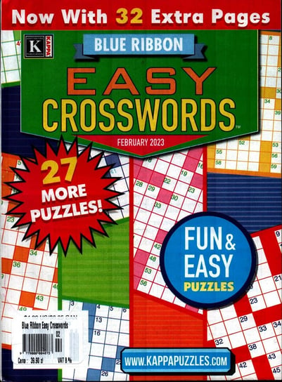 Blue Ribbon Easy Crosswords [GB] EuroPress Polska Sp. z o.o.