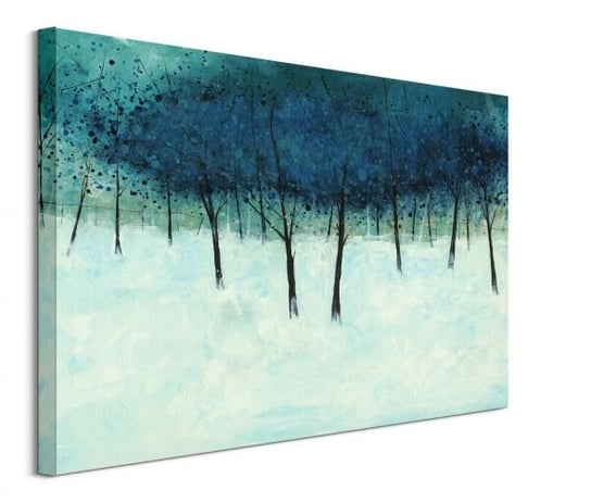 Blue Trees on White - obraz na płótnie Pyramid International