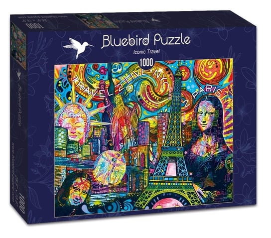 Bluebird, puzzle, Ikony Podróży, 1000 el. Bluebird
