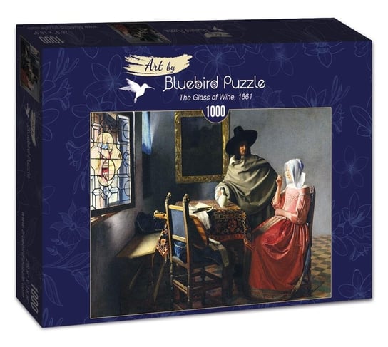 Bluebird, puzzle, Jan Vermeer, Kieliszek Wina, 1000 el. Bluebird