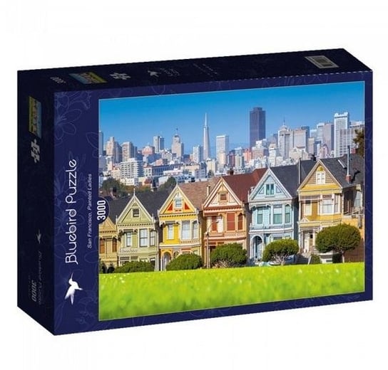 Bluebird, puzzle, Kolorowe Domki W San Francisco, 3000 el. Bluebird