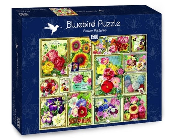 Bluebird, puzzle, Kolorowe Kwiaty, 1500 el. Bluebird