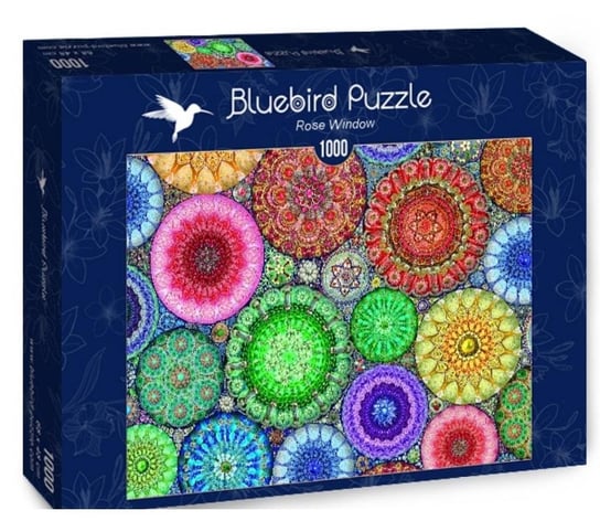 Bluebird, puzzle, Kolorowe Rozety, 1000 el. Bluebird