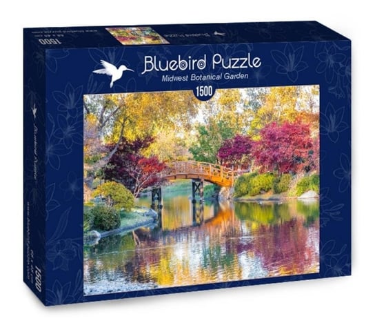 Bluebird, puzzle, Ogród Botaniczny W Midwest, 1500 el. Bluebird
