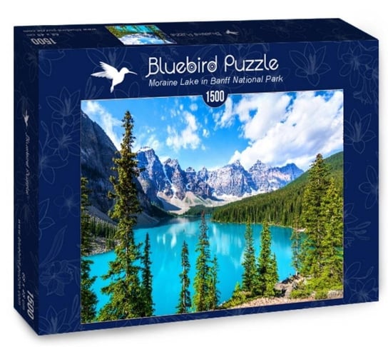 Bluebird, puzzle, Park Narodowy W Banff-Jezioro Moraine, 1500 el. Bluebird