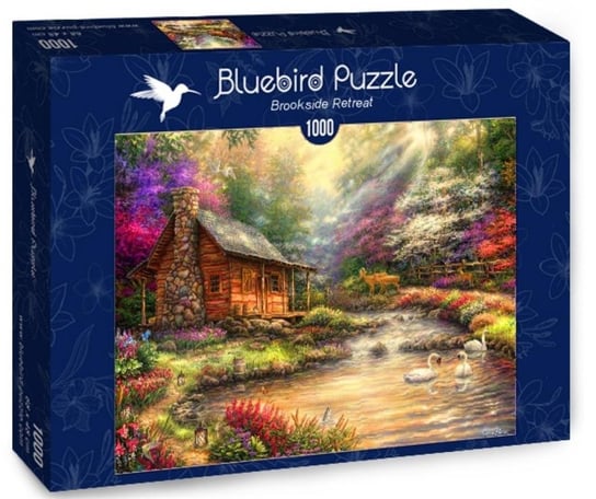 Bluebird, puzzle, Piękna Chata Nad Potokiem, 1000 el. Bluebird