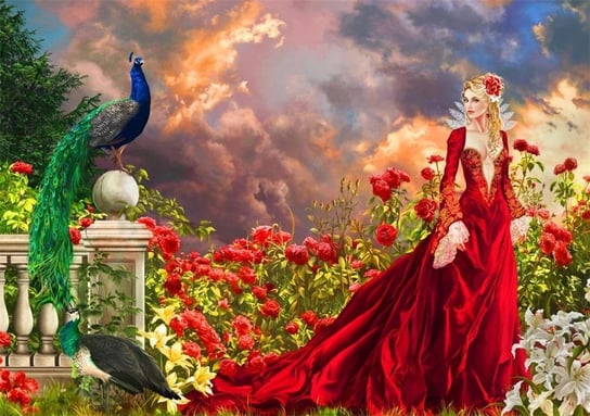 Bluebird, puzzle, Piękność W Czerwonej Sukni, 1500 el. Bluebird
