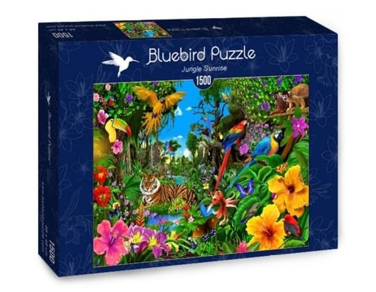 Bluebird, puzzle, Wschód Słońca W Dżungli, 1500 el. Bluebird