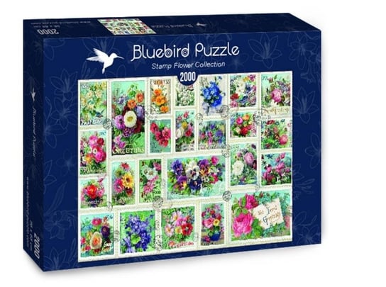 Bluebird, puzzle, Znaczki Z Kwiatami, 2000 el. Bluebird