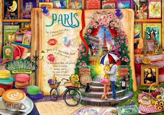Bluebird, puzzle, Życie To Otwarta Księga-Paryż, 4000 el. Bluebird