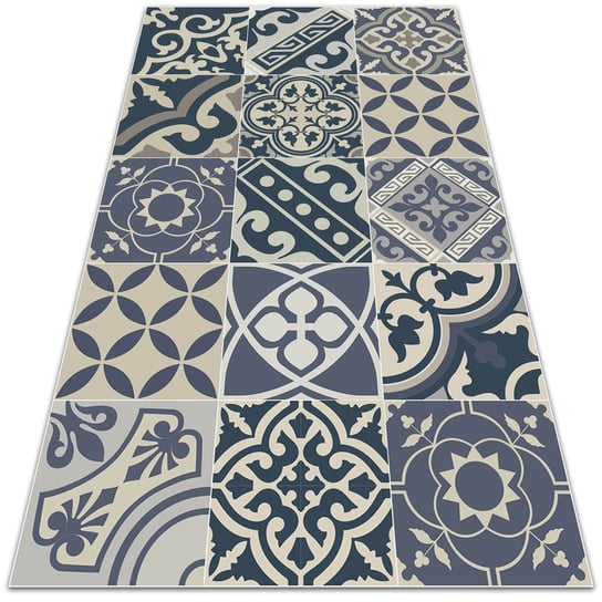 Bluedecor, Uniwersalny dywan zewnętrzny Retro wzory 80x120cm, Bluedecor Bluedecor