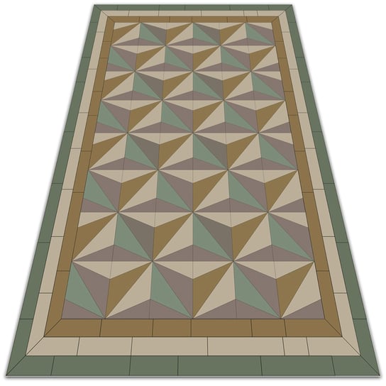 Bluedecor, Uniwersalny dywan zewnętrzny Trójkąty 3D 80x120cm, Bluedecor Bluedecor