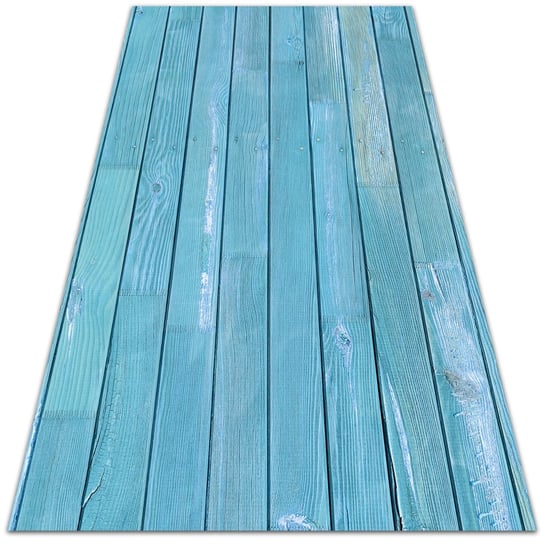 Bluedecor, Winylowy dywan zewnętrzny balkon niebieski 80x120, Bluedecor Bluedecor