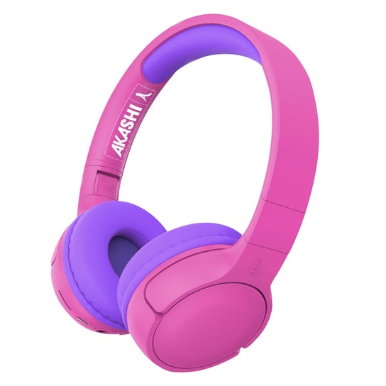 Bluetooth 5.1 Słuchawki Dla Dzieci 8 Godzin Autonomii Składany Akashi Różowy / Fioletowy Akashi
