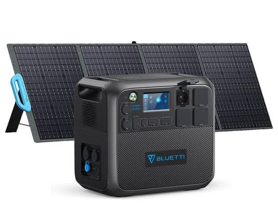 BLUETTI AC200MAX+PV200 2048Wh/2200W Powerbank Słoneczny + 200W składany panel słoneczny, Zasilanie awaryjne, które może ładować różne urządzenia elektryczne Bluetti