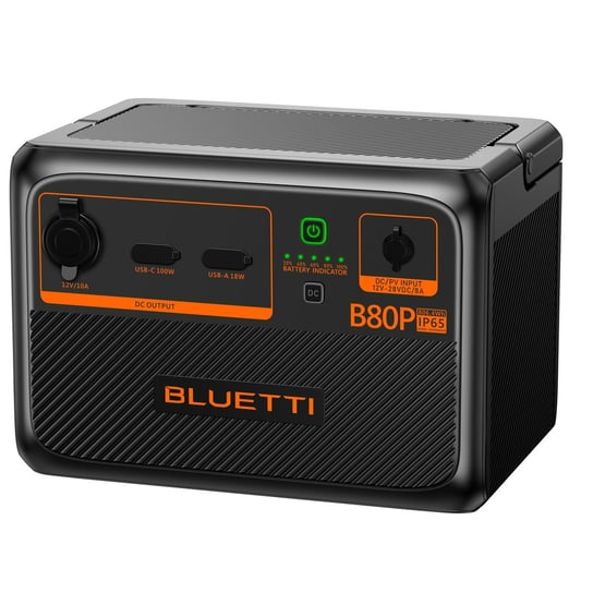 BLUETTI B80P IP65 Bateria rozszerzająca, 806 Wh LiFePO4, kompatybilna z AC60P/AC70P/AC180P Bluetti