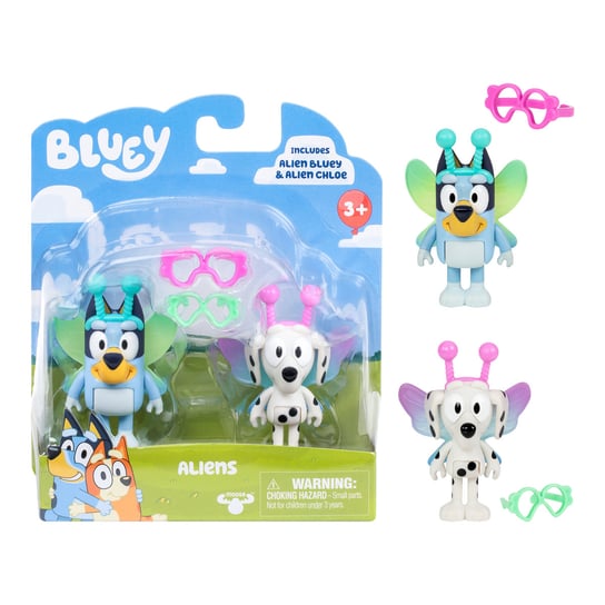 Bluey - Figurki 2 Pak Kosmici Bluey I Chloe Bluey