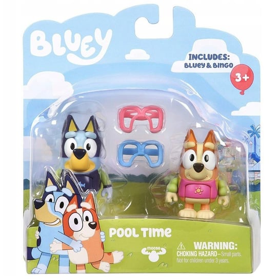 Bluey, Figurki 2Pak, Zabawa Na Basenie Bluey