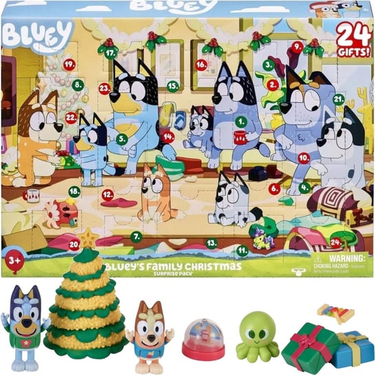 BLUEY KALENDARZ ADWENTOWY MOOSE TOYS BINGO BLUEY'S FAMILY CHRISTMAS Moose Toys